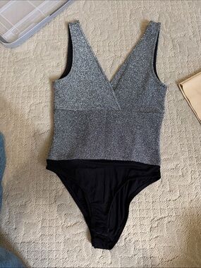 Silver & Black Bodysuit